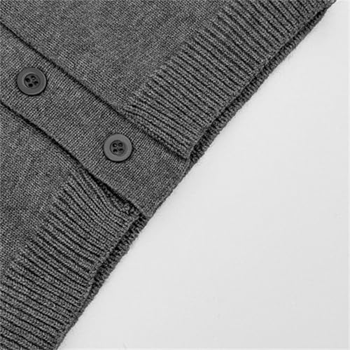 Kids V-Neck Knit Cardigan Sweater Toddler Button Down Striped Sleeve Knitted Outerwear Boys Girls School Fall Uniform2