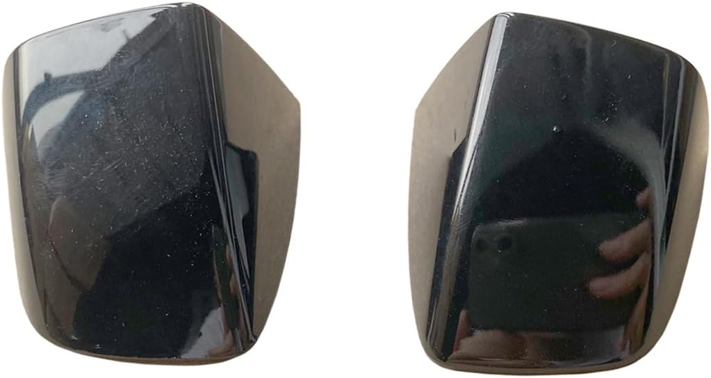 Amazon.com: Black Exterior Front Door Handle Cover Cap Trim Without ...