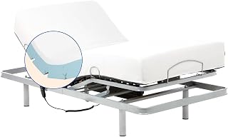 Geriafy - Elektrisch verstellbares Bett mit 20 cm viskoelastischer Tencel-Matratze | Atmungsaktiver, weicher Bezug für frischen Schlafkomfort (90x200 cm)