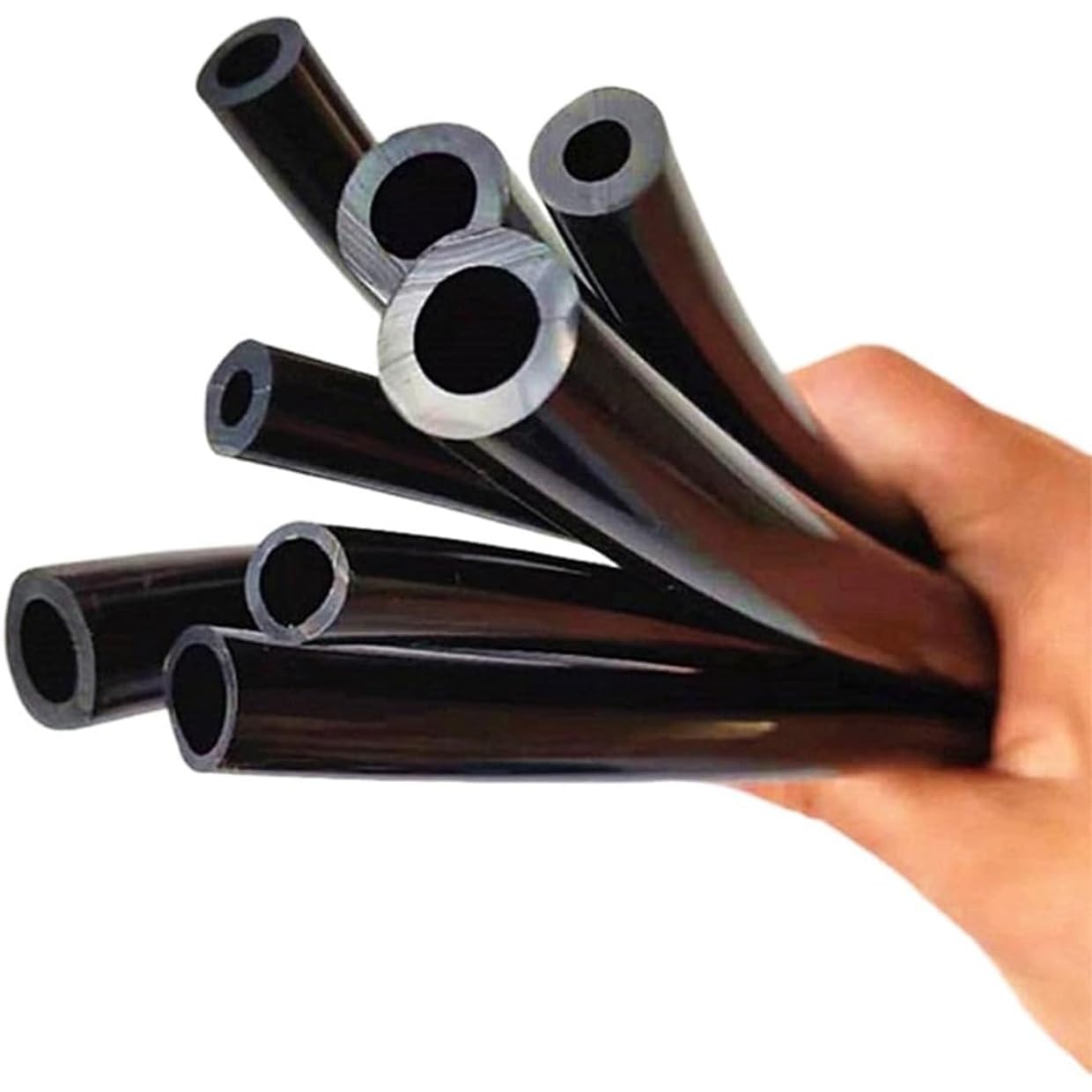 Tubo In Silicone Nero, Diametro Interno 1 M, 10-25 mm, Flessibile, Gomma Morbida, Resistente Al Calore, for Pompa Dell'aria for Acquario(ID 10mm x OD 14mm)