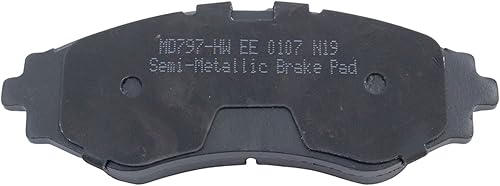 Miniatura 3 de Pastillas de freno delanteras semimetálicas compatibles con Chevrolet Aveo 2004-2011 Aveo5 2004-2011 2013-2015 Spark 1999-2002 Daewoo Leganza Nubira