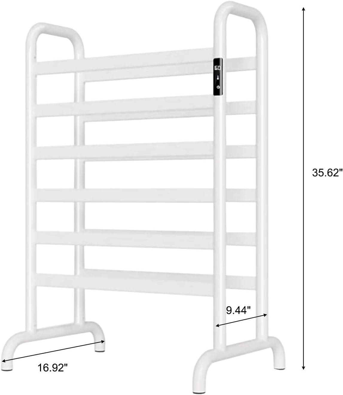 Heated Towel Rack Freestanding,IPX4 Waterproof, 0.4HP Bathroom Towel Warmer Rack