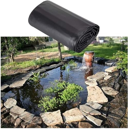 HDPE Butyl Rubber Pond Liner 4x5m Black Waterproof Membrane for G...