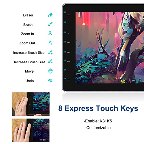 Gaomon Pd1610 2.5K Qhd Full-Laminated Anti-Glare Pen Display 16:10 Aspect Ratios 120% Srgb Graphics Drawing Tablet With 8 Touch Keys New Generation Ap51 Pen And Adjustable Stand #TOP5