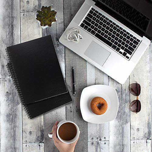 Cambridge Business Notebook, Legal Ruled, 6-1/2" X 9-1/2", Wirebound, Black, 2 Pack (73599) #TOP1