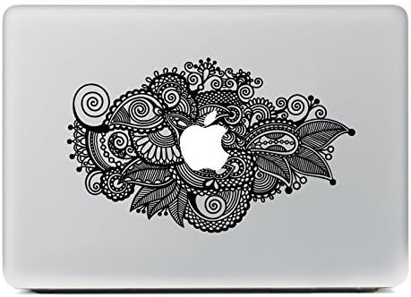 Removable Vinyl Decal Sticker Skin for Apple Macbook Pro Air Mac 13" inch, Black
