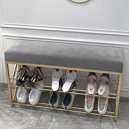 Banc de rangement compact pour organiser vos chaussures dans l'entrée - 5