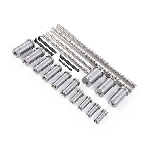 Miniatura 5 de Juego de 22 llaves con 4 piezas de brocha, 13 bujes con cuello y 5 juntas, en caja ajustable, herramientas industriales de tamaño métrico para