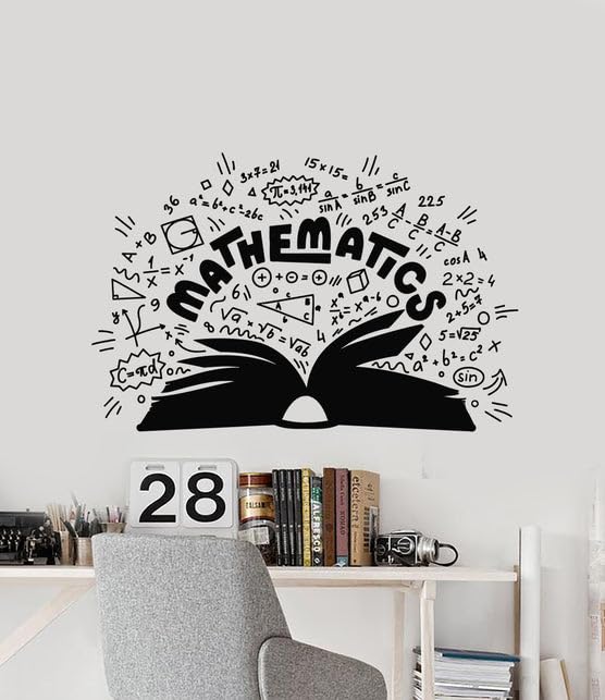 SnappySticker Mathematics School Math Vinyl Wall Art Decal Stickers Kitchen Décor, Size: 27 X 42cm-image-8