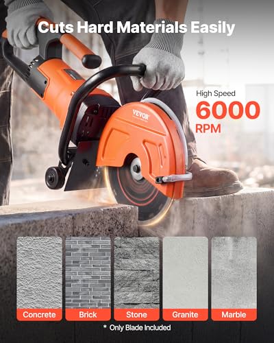 Image of VEVOR Diamond Blades 12 inch, 3-Pack Concrete Saw Blade Set, 1 in Arbor, High-Hardness Diamond Segments, 65Mn Steel Core, Dry Wet Cutting, Clean Edges for Concrete, Masonry, Brick, Stone, Granite