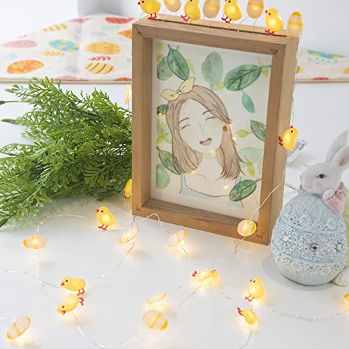 Eambrite Set Of 2 Easter Decorations Lights 10Ft 60Lt Easter Eggs Chick Fairy Lights And Carrot Bunny String Lights Set With Timer Battery Operated Spring Indoor Decor For Home Party Table Tree #TOP7