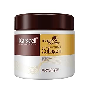 TOLO Deals Collagen Hair Treatment Deep Repair Conditioning Argan Oil Collagen Hair Mask Essence for Dry Damaged Hair All Hair Types 16.90 oz 500ml