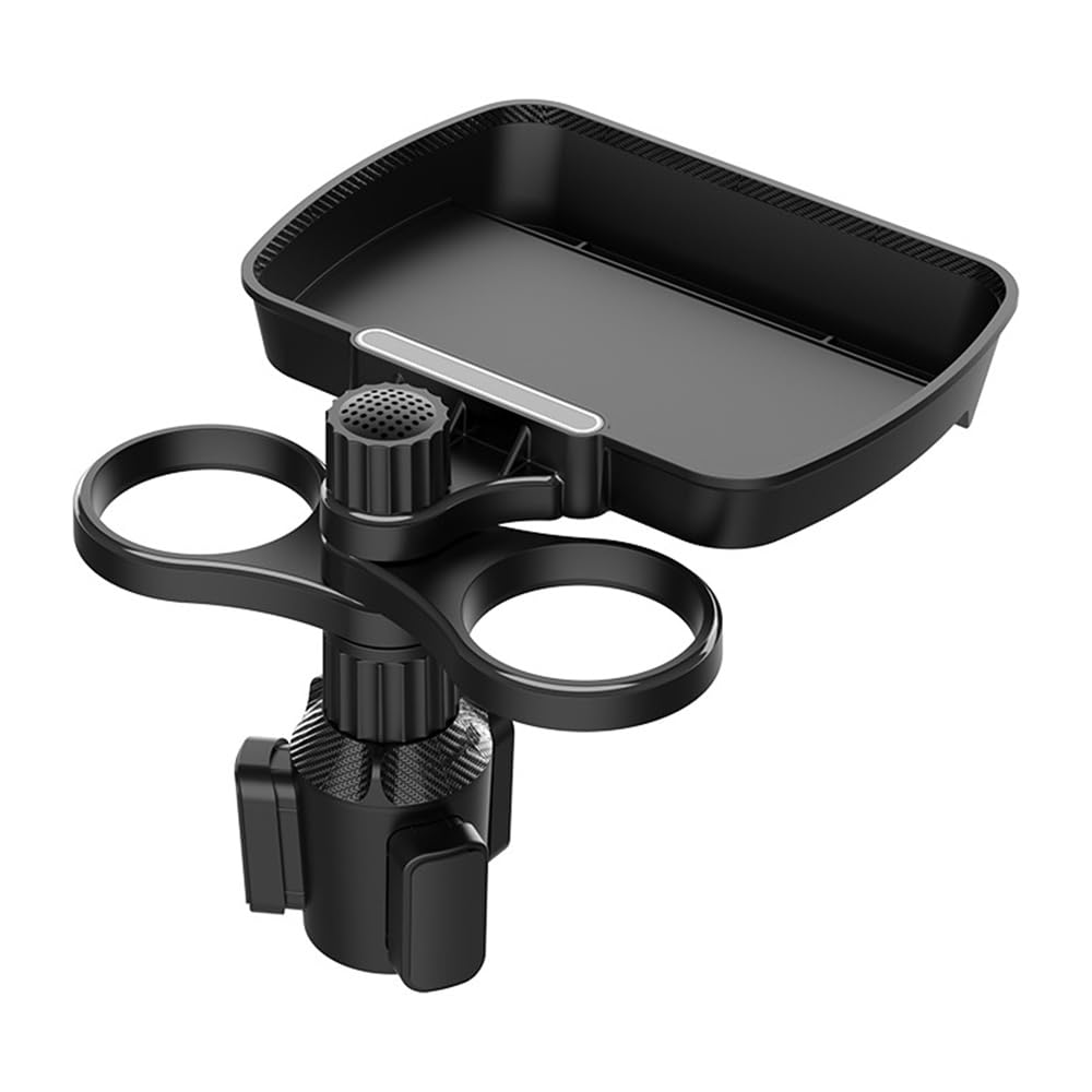 POFET Tavolo per Auto Vassoi per Auto Regolabili a 360 Gradi Portabicchieri per Auto Vassoio per Auto per Accessori per Auto da Viaggio su Strada