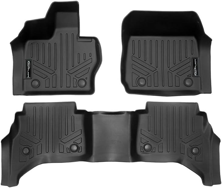 SMARTLINER All Weather Protection Custom Fit 2 Row Floor Mat Liner Set Compatible with 2022-2025 Land Rover Range Rover 5th Generation