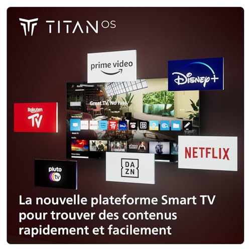 Philips 40PFS6009 Smart TV LED FHD - Écran 40 Pouces avec Plate-Forme Pixel Plus Titan OS et Son Dolby Audio, Fonctionne avec Alexa et l’Assistant Vocal Google - Cadre Noir Mat – Image 4