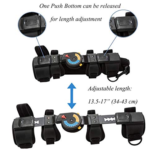 Medibot Hinged Rom Elbow Brace, Adjustable Post Op Elbow Brace Stabilizer Hand Arm Splint Recovery Support-Right #TOP2