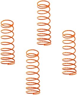 RC Raven 4 pcs of RC Shocks Spring Orange Powder Coated for RC Car Losi LST Monster Truck- Dual Rate of 8.9 ppi on top and 15 ppi at The Bottom- RC Car Shock Springs