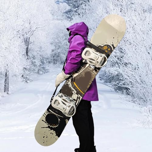 Sangle de transport pour snowboard et ski antidérapante réglable