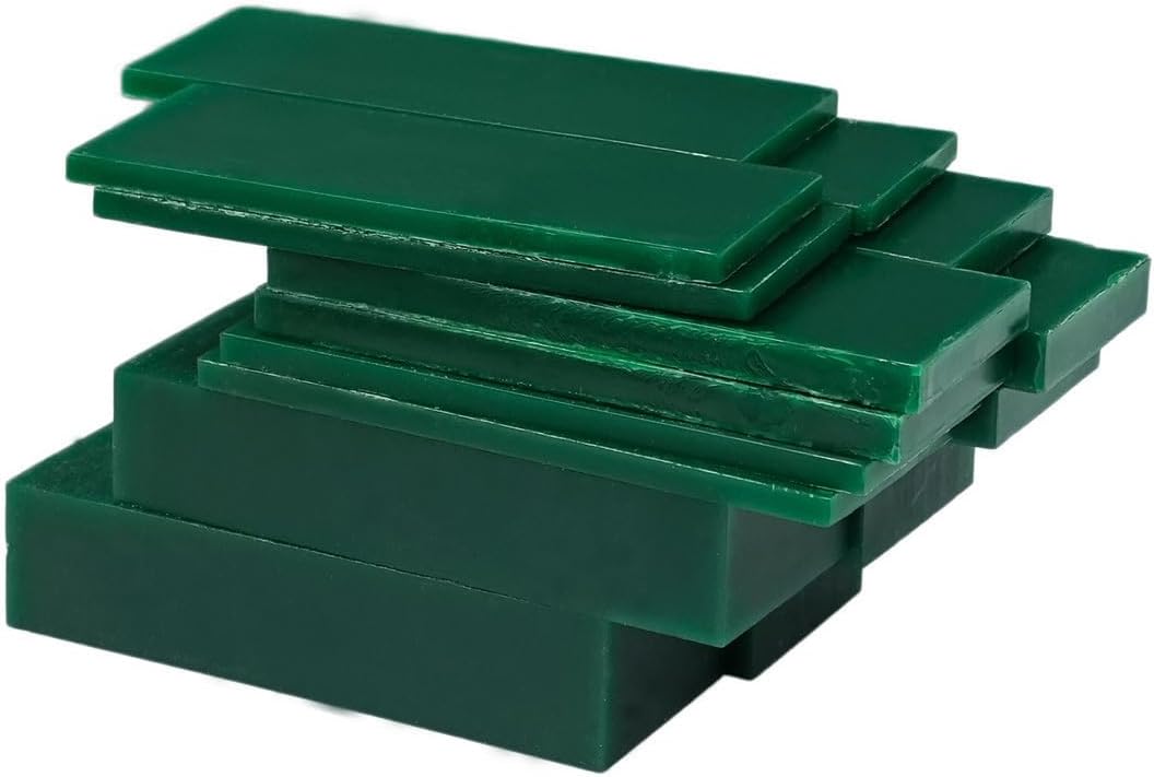 15 Pcs Green Carving Wax Slices