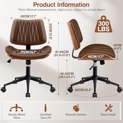 Luxury Leather Office Chair Ergonomic
