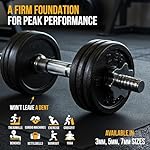 Rubber King Multi-Purpose Exercise Mat - 100% Recycled Thick Rubber Mat for Home Gym Flooring, Non-Slip, Low-Odor Durable Workout Mat for Indoor/Outdoor, Shoe-Friendly - Image 3