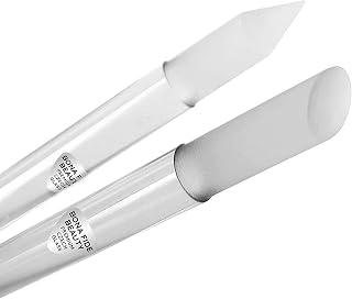 Bona Fide Beauty Czech Glass Cuticle Pusher - Dual-Ended Manicure Stick for Salon-Quality Healthy Nails