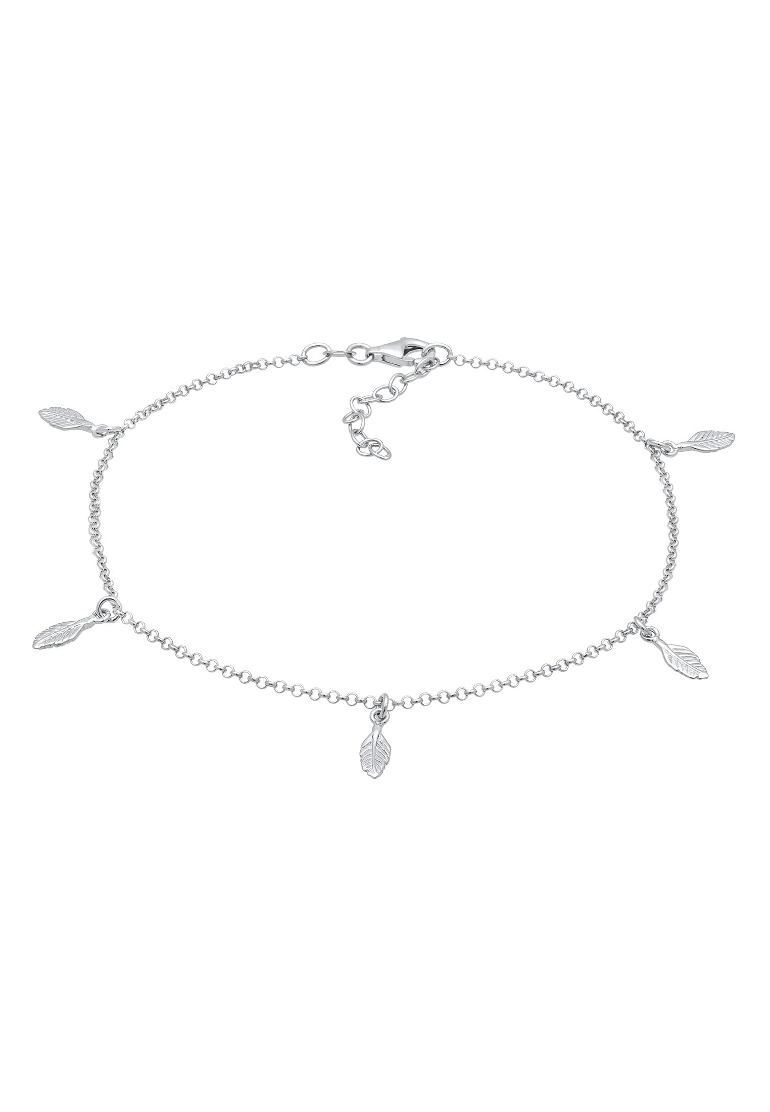 Elli 925 Sterling Silver Feather Pendants Boho Look Minimal 0707550416_22