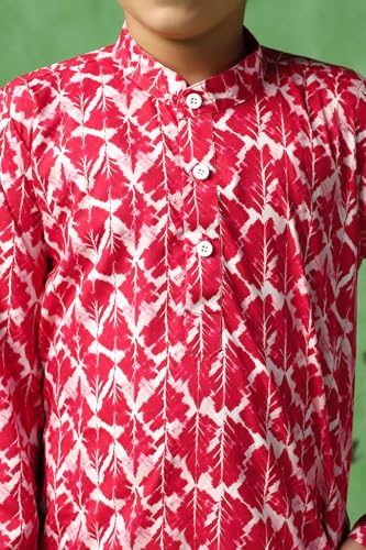 Image of Fashion Dream Boy's Cotton Blend Printed Kurta Pant Set|Kurta Set|Kurta And Pant Set|Kids Ethnic Set|Ethnic Set