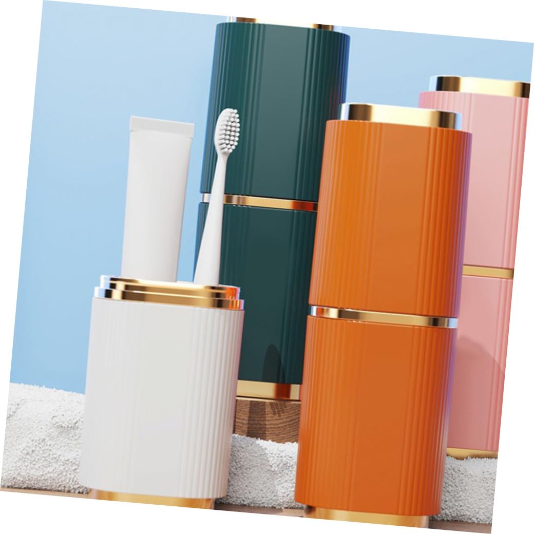 Hemobllo Boîte de Rangement pour Brosse à Dents de Voyage 2pcs, Léger et Multi-Usage en Abs et PP, pour Salle de Bain et Déplacements
