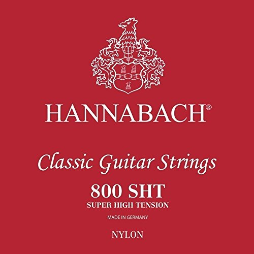 Struny do gitary klasycznej Hannabach Series 800 Super Low Tension posrebrzane E1, 8001SLT, Struny do gitary (posrebrzany drut miedziany, niski naciąg, do podstawowych gitar klasycznych)