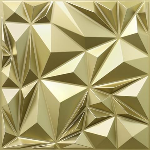 STICKGOO 3D Wall Panels - Champaign Gold Cover
