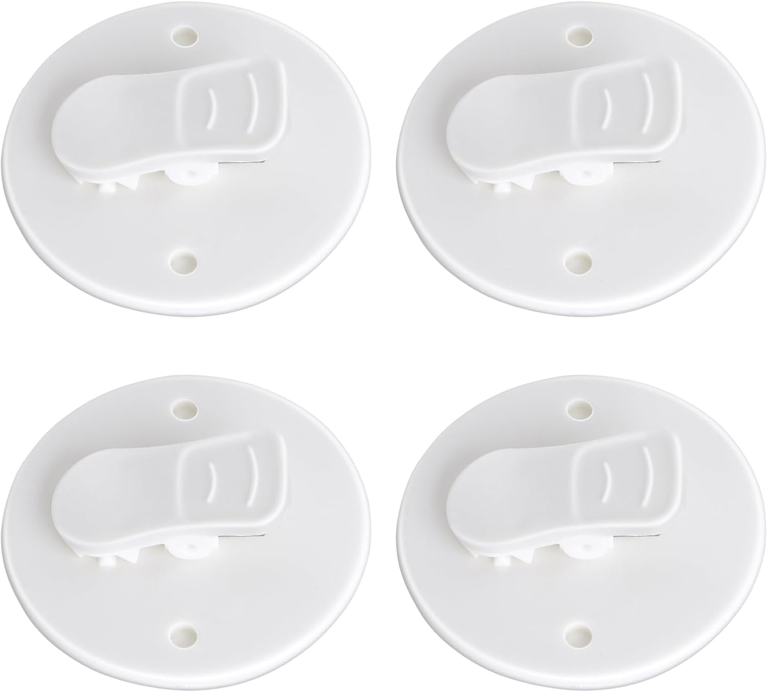 DSLSQD 4 Pack Shower Curtain Clips with Water Guard, Self