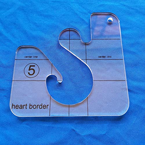 image for HONEYSEW Free Motion Quilting Template Series 5 with Quilting Frame fo