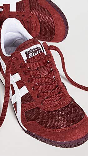 Onitsuka Tiger Unisex Ultimate 81 Shoe, Beet Juice/White, 5.5
