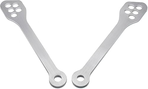 Vista 24 de MZS Eslabón de bajada de motocicleta, eslabones de caída de 1.5 pulgadas, kit de suspensión trasera, accesorios color negro, compatible