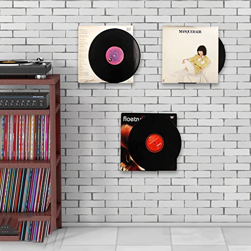 LEIMEND Confezione da 6 Mensole in Vinile Nero da