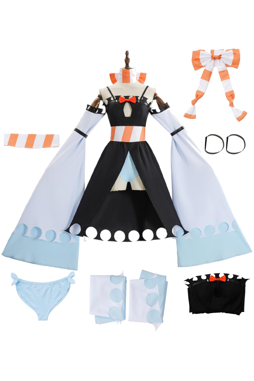 Daiendi Amo Gachiakuta Cosplay Costume Amo Empool Cosplay Wig Suit Gachiakuta Merch Halloween Costume Carnival XL