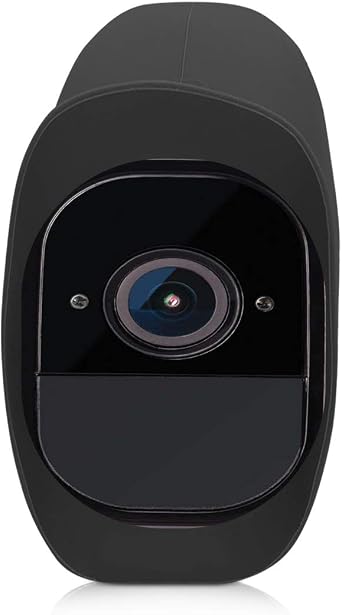 kwmobile Silicone Cover for Arlo Pro/Pro 2 Smart Cover - TPU Protective Camera Skin with Sun Shield - Weather-Resistant - Black