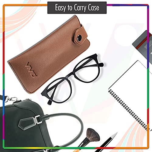 Image of Unisex Specs Snap Button Eyewear Dabbi Artificial Leather Soft Case Cover