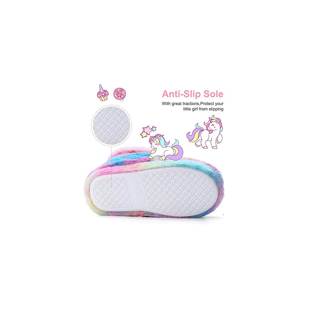 Kids Unicorn Plush Slippers Cute Cartoon Kuwait Ubuy
