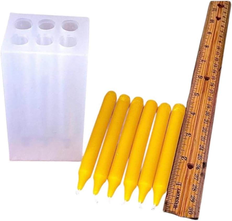 Silicone Chime Candle Mold mini Taper Spell 6 Cavities TheHandmadeCharm