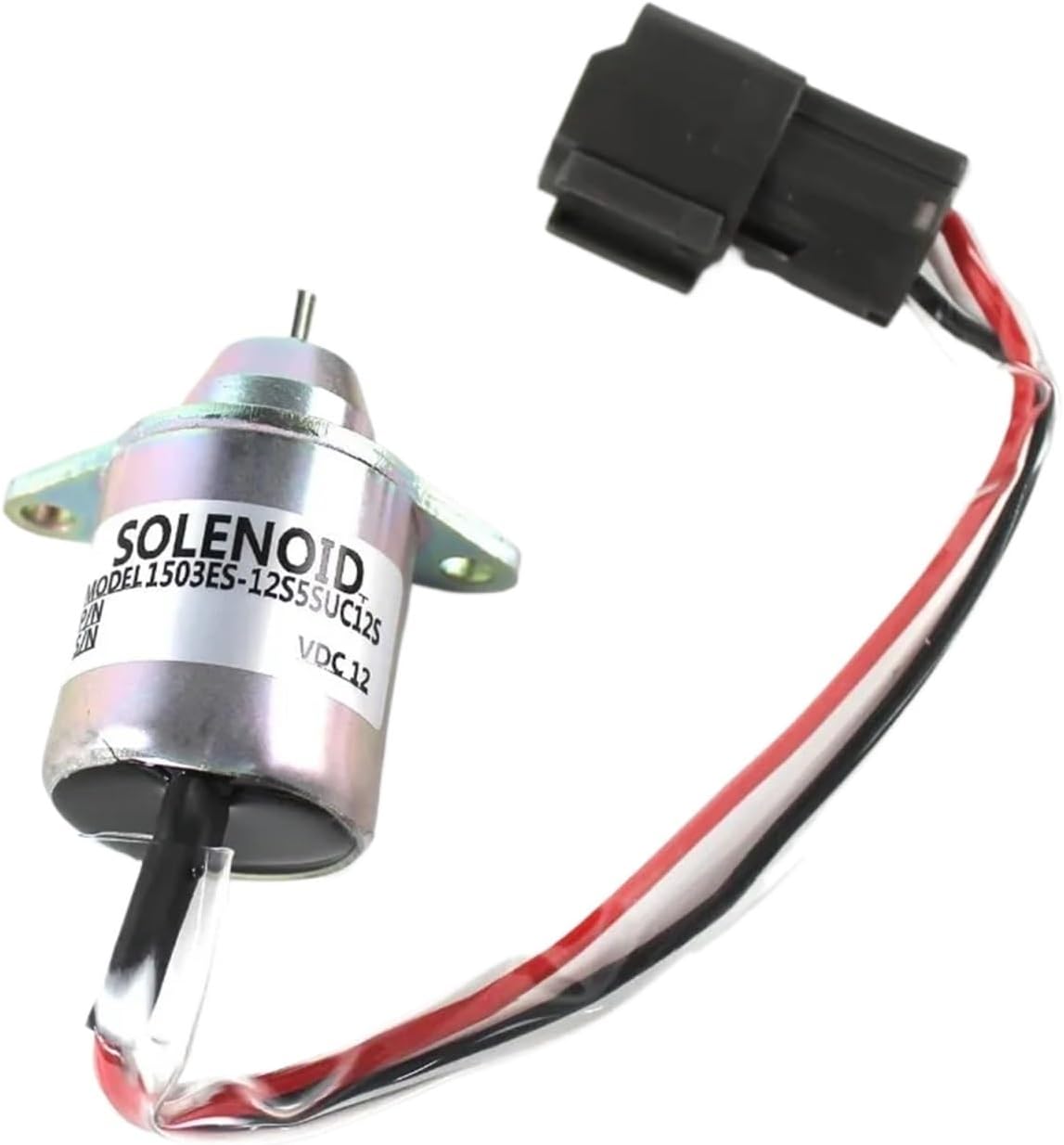 119233-77932 1503ES-12S5SUC12S Fuel Shut Off Solenoid Compatible With Yanmar Woodward M810324 John Deere 4200 4300 4400