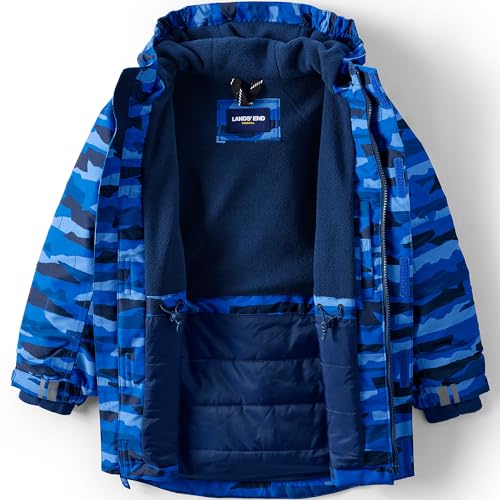 Lands' End Kids Squall Parka B Royal Cobalt Mountain Camo Kids X-Small4