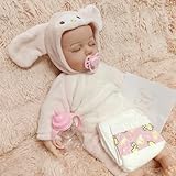 18 Inch Lifelike Reborn My Melody Baby Dolls - Cute Soft Vinyl Realistic Baby Doll with Soft Weighted Body, Real Baby Reborn Gift with Accessories Gifts for Kids Age 3+ & Collection, Pretend Play