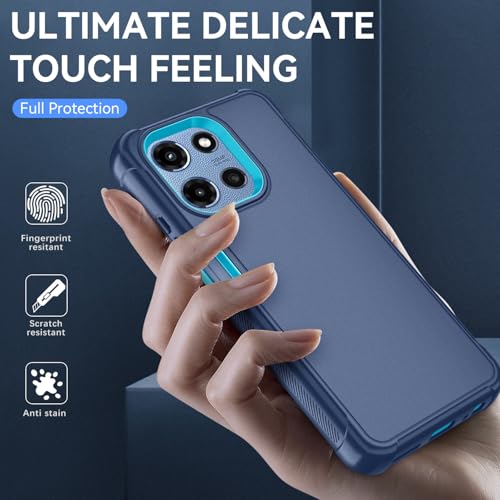 Suncasetor for Moto G 5G 2026 Case/Moto G Play 2026 Case with HD Screen Protector, Military-Grade Drop, Shockproof Phone Cover for Moto G 5G 2025 (Blue/Glacier Blue) by Suncasetor - Used condition - Image 2