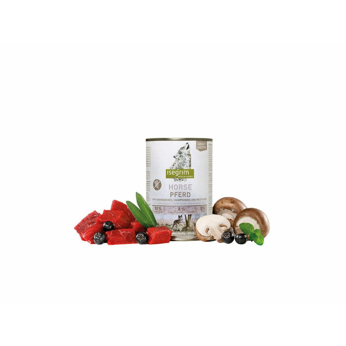 ISEGRIM Dose fr Erwachsene Pferde + Aronia, Pilze und Wildkruter, 400 g,  Hund : Amazon.de: Sonstiges