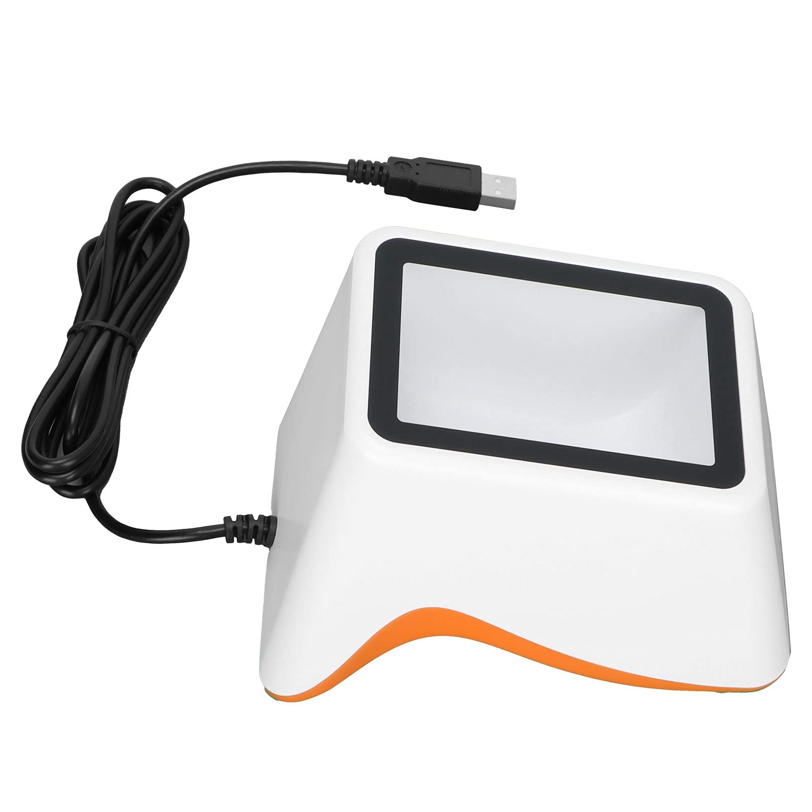 Cyllde Desktop Barcode Scanner, ABS Desktop Barcode Scanner, Quickly and Intelligently Read, Color Scan Light, Automatic Induction Apply To Shop, Supermarket