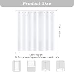 Bonhause Lavender Shower Curtain, Purple Floral Butterfly Bathroom Decor 72x72 Inch Polyester Fabric Waterproof Bath Curtain with 12 Hooks | Lilac Floral Butterfly Spring Bathroom Decor, 100% Polyester, Quick-dry, 12 Hooks Includes