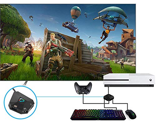 Megadream Keyboard and Mouse Converter for NS-Switch, USB Switch Wahlschalter, Keyboard and Mouse Adapter for PS4 / PS3 / Xbox ONE / 360 Console Series Converter, 1 Type-C & 3 Micro-USB - Image 6