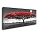 Wall Art red Trees for Living Room Decor Forestl Canvas Print Paintings for Wall and Home Décor Office Gifts Art Ready to Hang